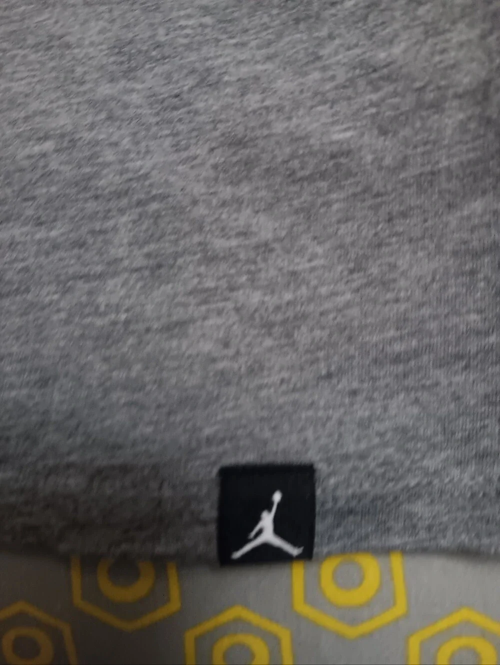 Jordan Gray Crewneck with Black Jumpman Tag
